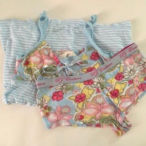 PJ Couture Size Small - pj set tank top/shorts